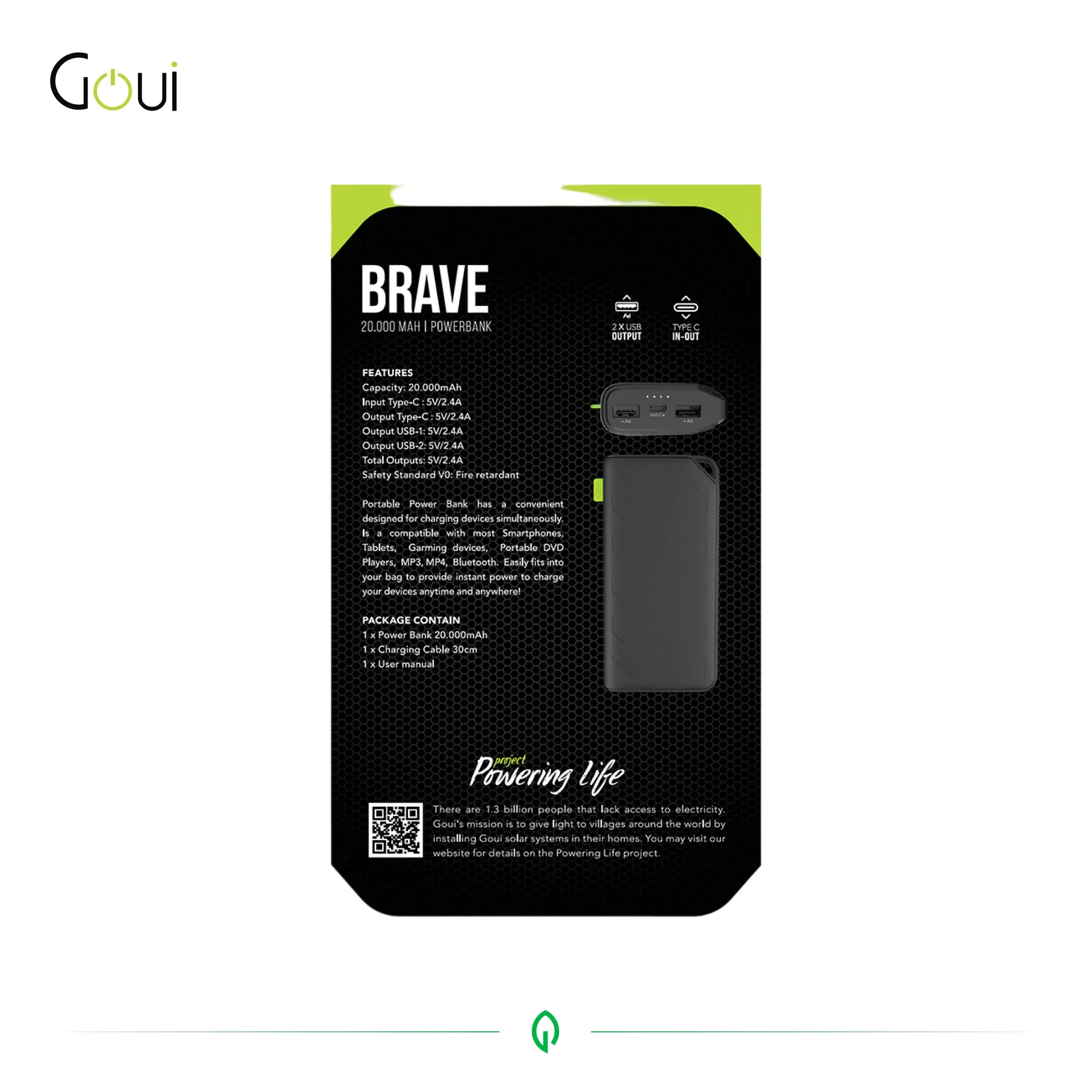 Goui Brave PowerBank 20000 mAh